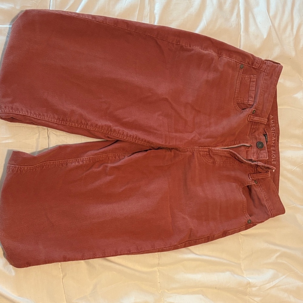 American Eagle Outfitters Coral Corduroy Pants Size 4